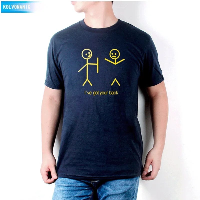 

Dresses Summer 2021 Men's Short Sleeve T Shirt Casual Streetwear Tops Tee I Have Got Your Back Funny Printed T-Shirts Be-100