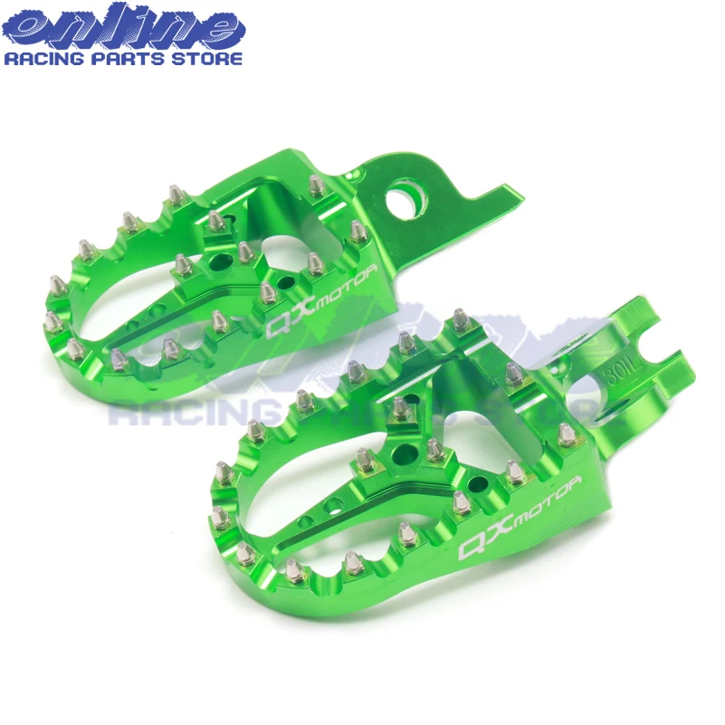 Алюминий CNC мотоциклетные подставки для ног колышки педали KX125 KX250 1997 2001 KX500 1988 1990