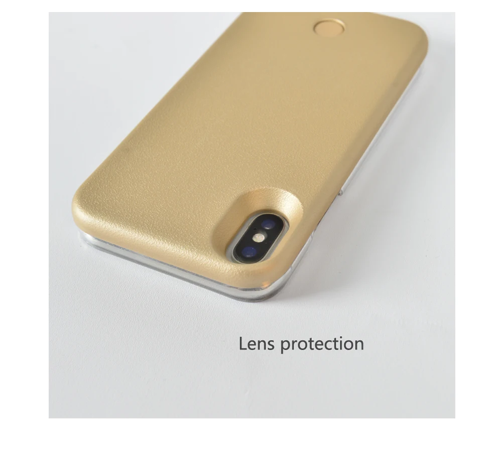 Светящийся чехол для телефона iPhone XS Max фото заполняющий свет артефакт селфи