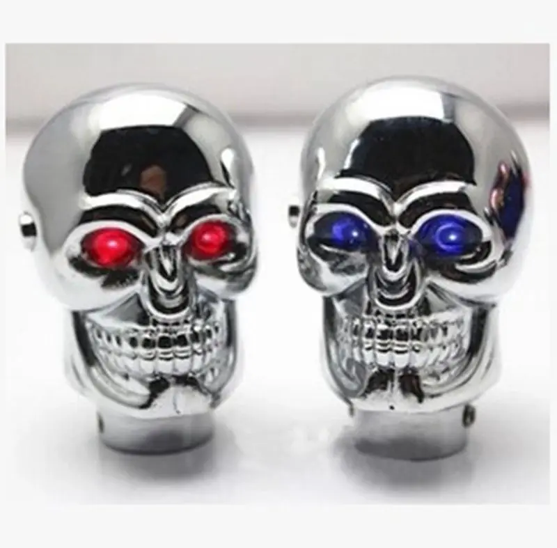 Ручка рычага переключения передач с черепом 2015 горячий металлический материал