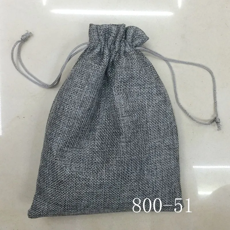10*14 см 50 шт./лот ручной работы из джута с кулиской, из джута, для свадебной вечеринки, для рождественского подарка, мешочки для упаковки ювелирных изделий