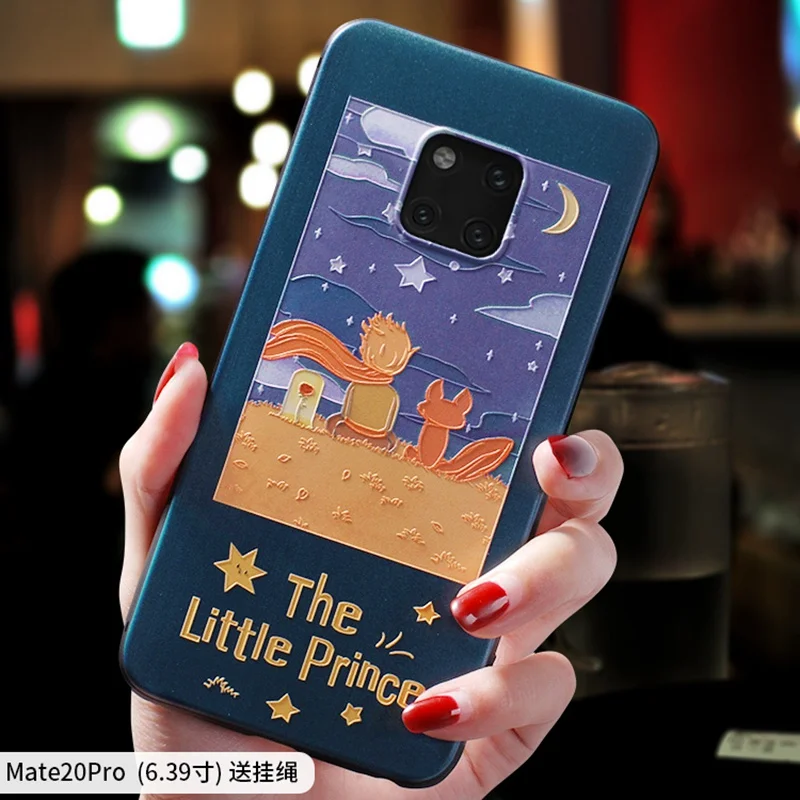 Маленький принц и Красная Шапочка Emboss чехол для huawei P30 PRO P20 PRO P10 плюс MATE 20 PRO MATE 20X крышка - Цвет: 18 MATE20PRO