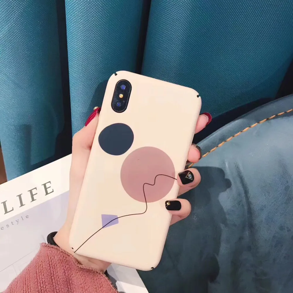 For iPhone X R Xs Max 8 7 6 6s Plus Case Cute Abstract Back Cover Fashion Shell Protective Skin |