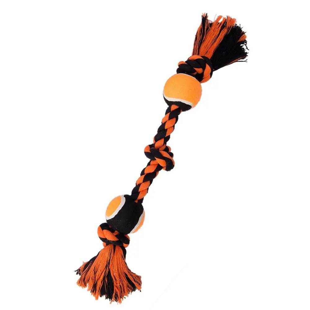 Бесплатная доставка Хэллоуин хлопковая игрушка из веревки для собак с двойным
