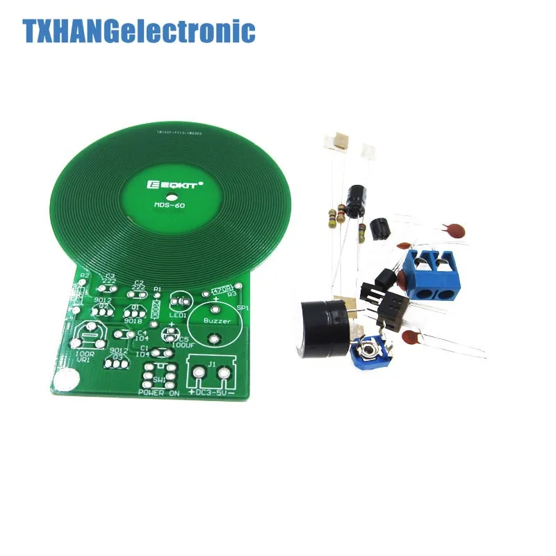Комплект металлоискателя электронный комплект DC 3V 5V 60mm Бесконтактный Датчик DIY