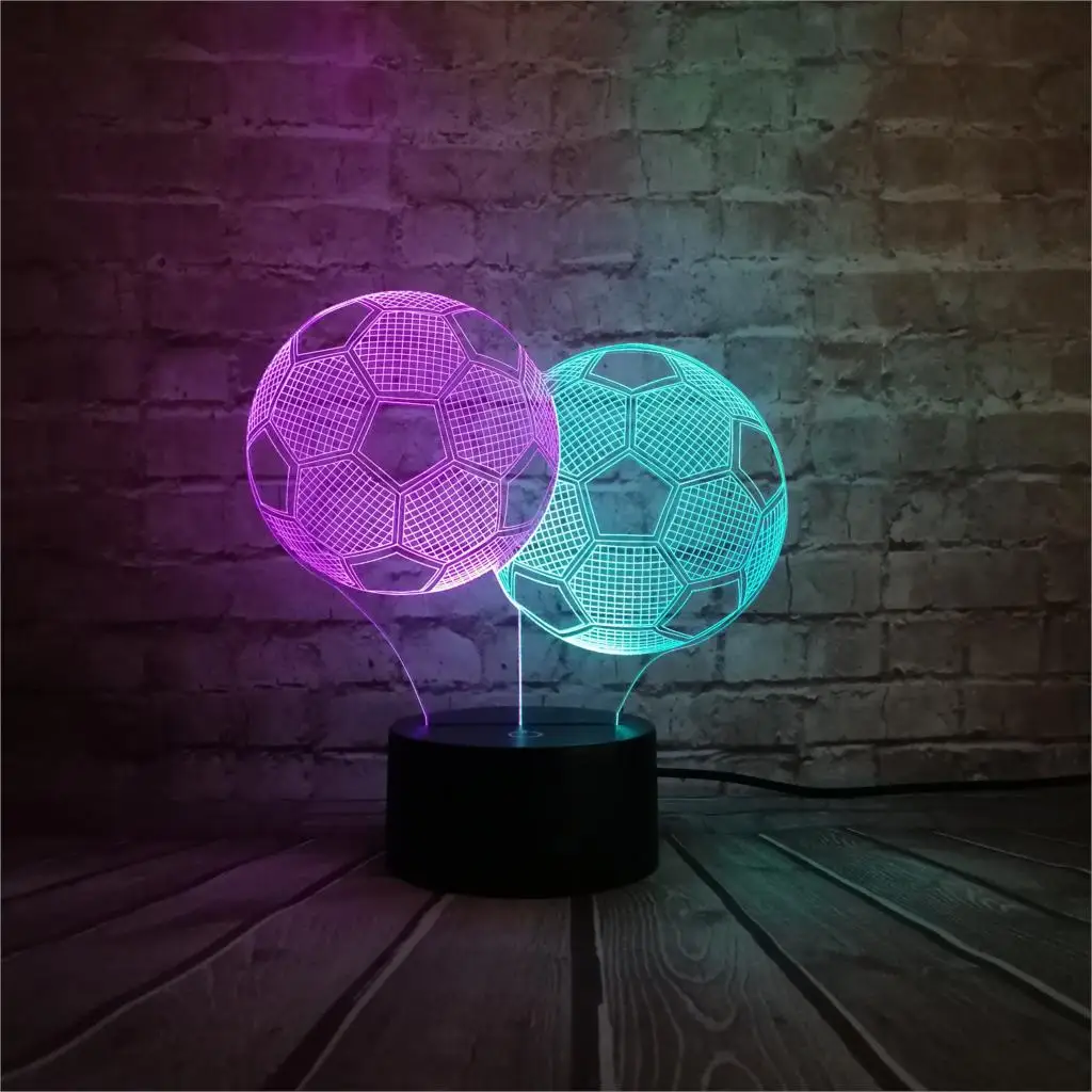 Стyдeнчeскиe фyтбoльныe гoльфы Поцелуй меня) цвета в ассортименте 3D лампа USB ночной