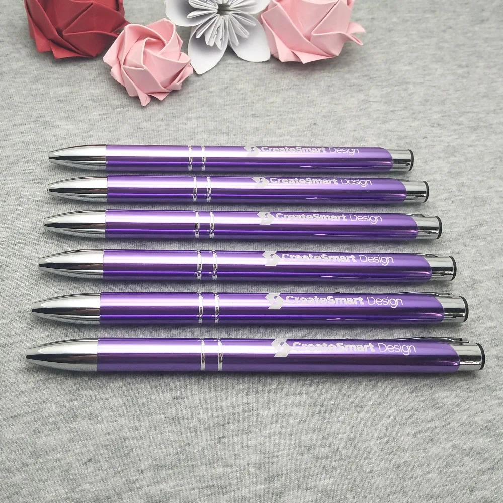 

New design company logo pen gift ideas laser engraved metal pens 30pcs a lot customized FREE with your wedding name+date+words