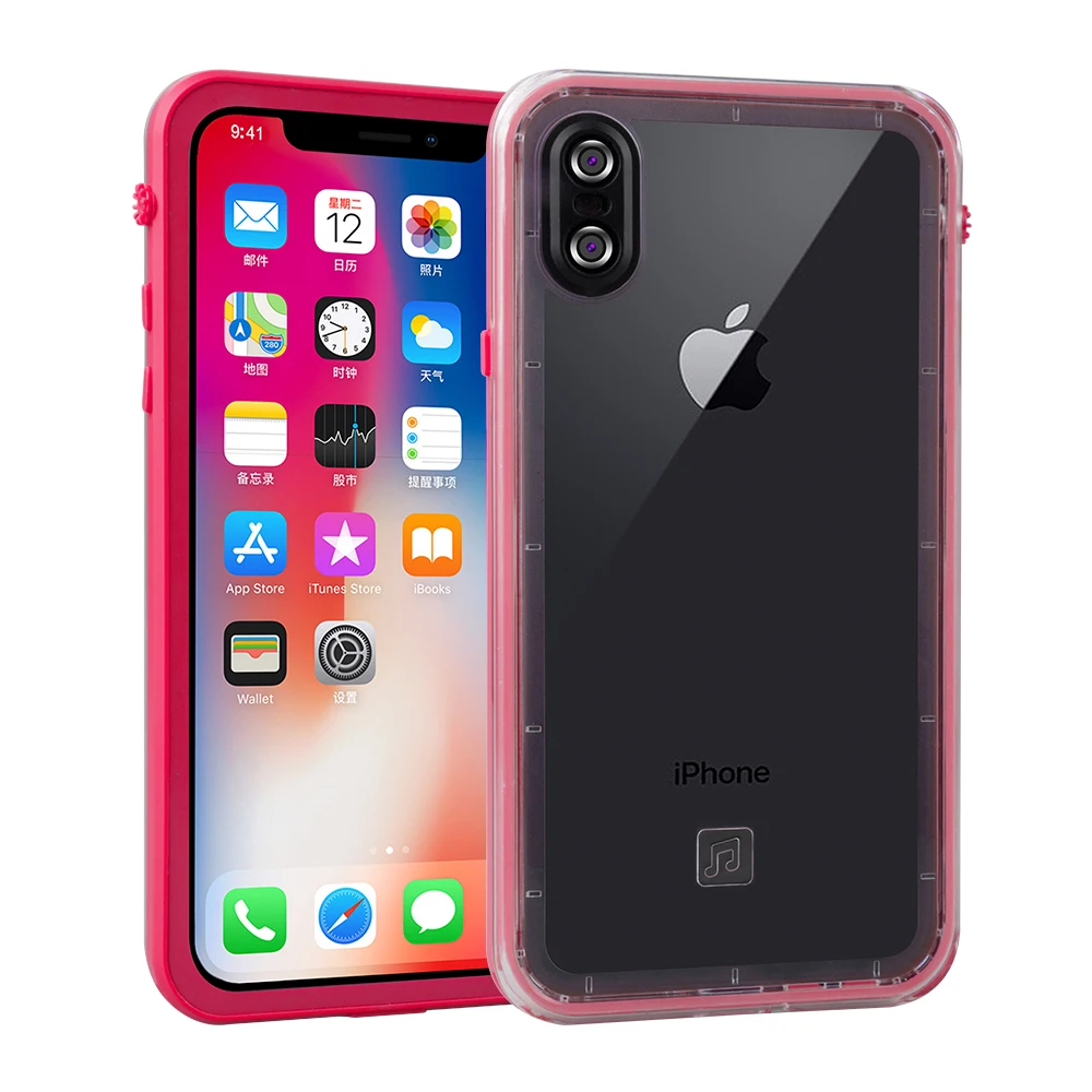 Для IPhone X Водонепроницаемый случае IP68 Жизнь Доказательство воды Защитная крышка