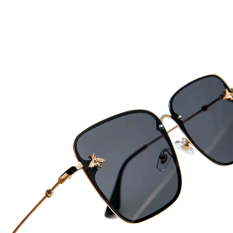 

Bee Brand Design Sunglasses Men Women Driver Shades Male Vintage Sun Glasses Men Spuare Mirror Summer UV400OculoS