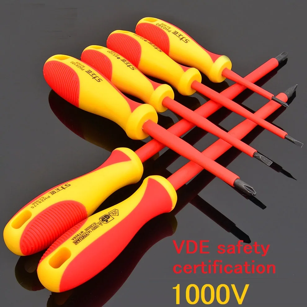 Набор отверток с отверткой 1 шт. 1000 В набор крестообразной шлицей из материала для