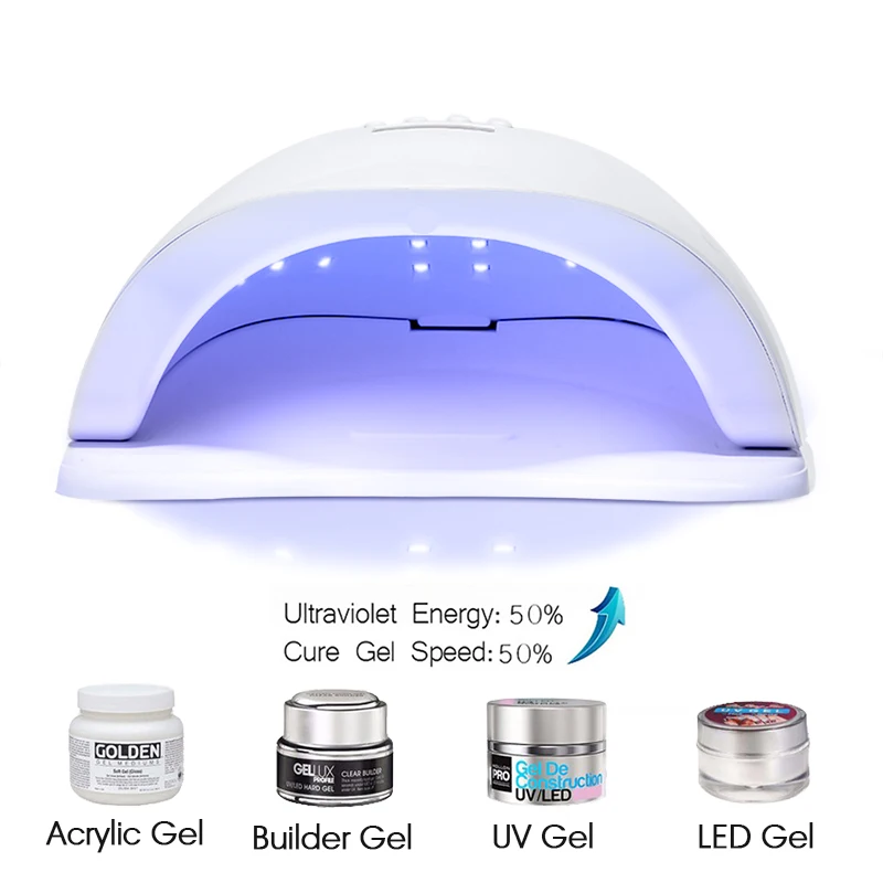 ROHWXY 48 W ногтей лампа для маникюра профессиональный uv led Гель лак сушилка все