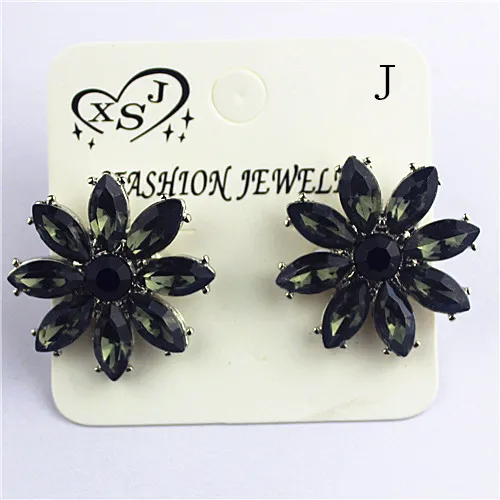 J Imitation platinum Горячая Новая мода, великолепные женские ювелирные изделия оптом, девушки день рождения, красивые различные серьги - Окраска металла: J Imitation platinum