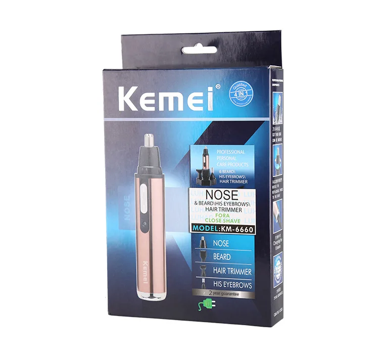 4 в 1 перезаряжаемый триммер для носа и ушей|hair trimmer|hair cuttertrimmer kemei |