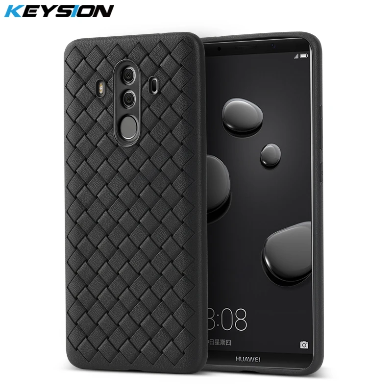 KEYSION супер мягкий чехол для телефона Huawei Mate 10 Pro роскошные тканевые Чехлы