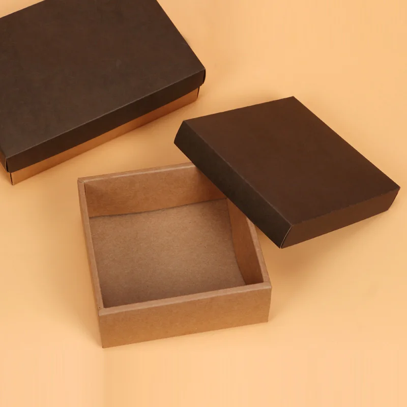 Подарочная коробка из крафт бумаги 10 шт. для свадьбы вечеринки дня рождения торта