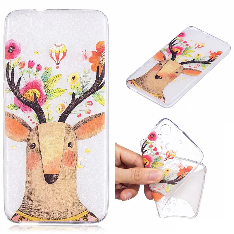 Wekays чехол для HTC Desire 626 650 628 A32 626W 626D 626S Мультфильм Единорог Мягкий Силиконовый ТПУ