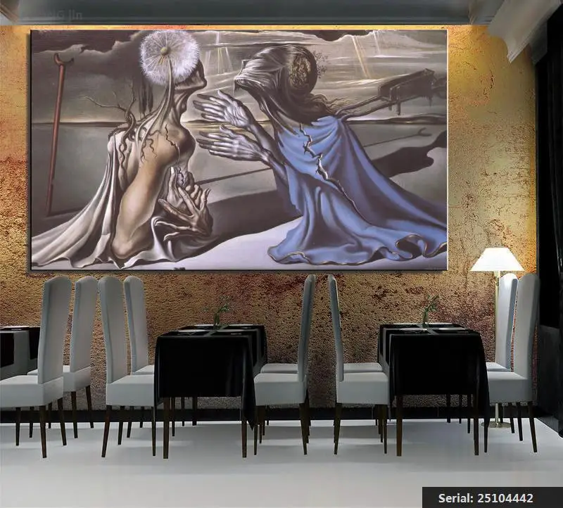 Yu Dong jin Jos Coufreur Salvador Dali натюрморт абстрактная живопись маслом Рисование Искусство