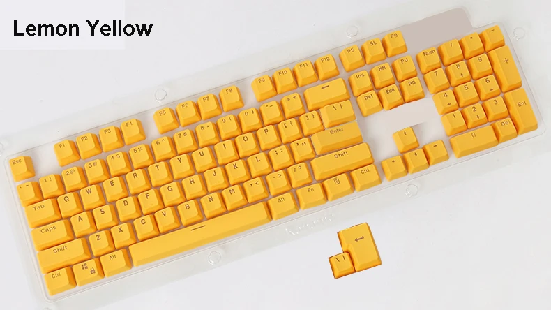 PBT OEM 104 ключа ANSI верхнее покрытие с блестящим принтом двойные колпачки