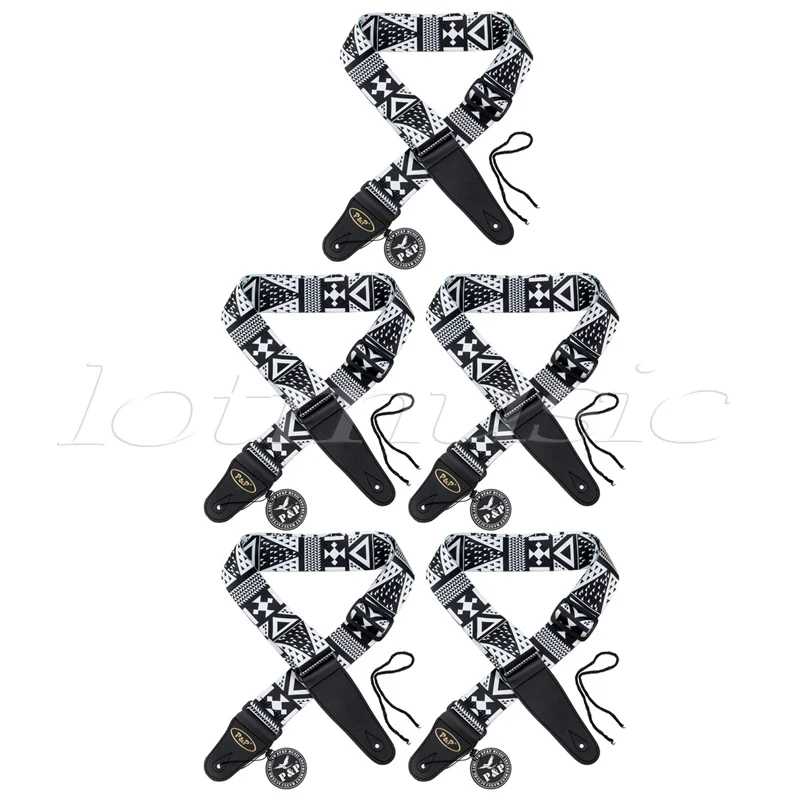 5 шт. гитарный ремень полиэстер кожа класса мягкий для электроакустической