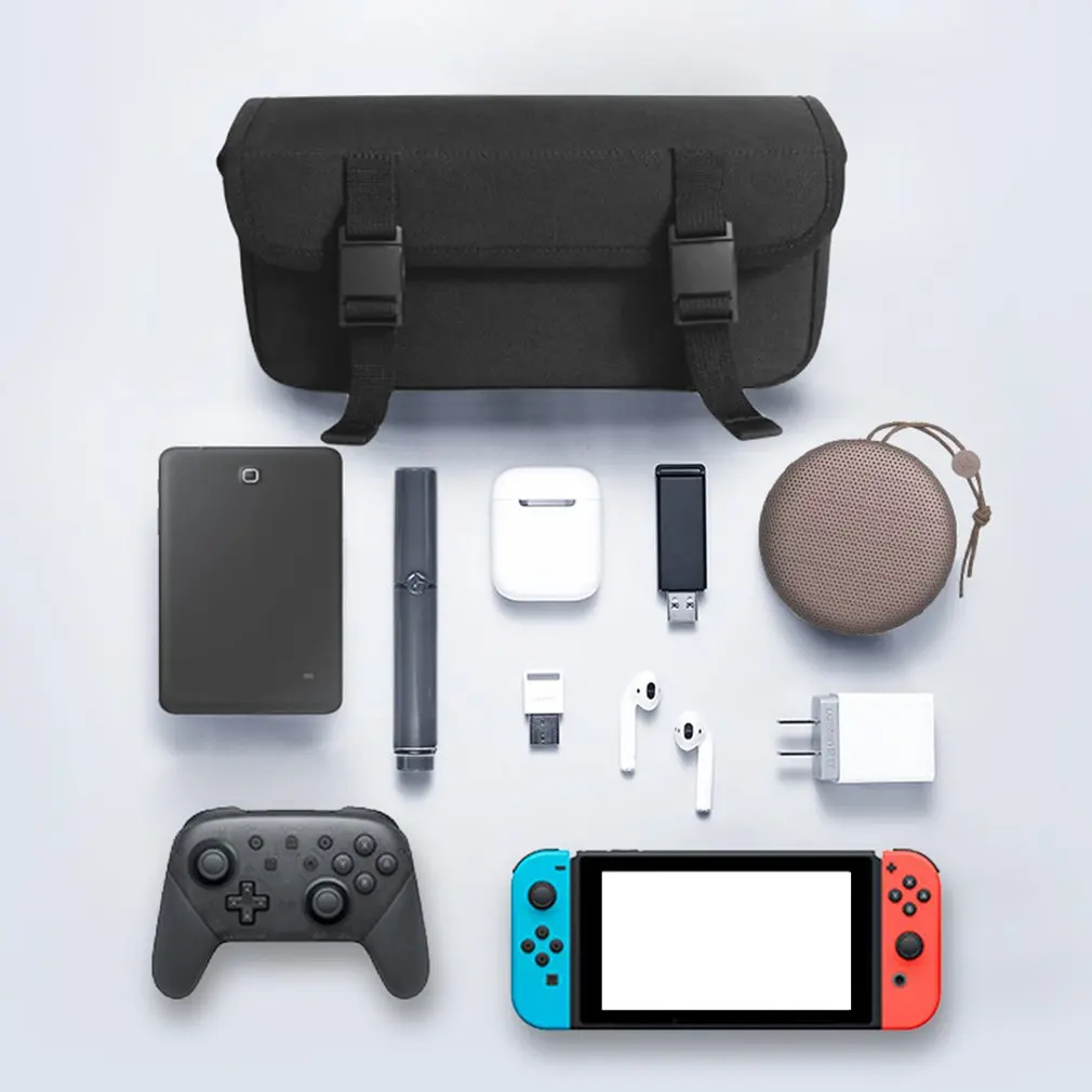 Черный Сумка для хранения для nintendo Switch Чехол Прочный чехол для переноски чехол для nintendo Switch игровые аксессуары сумка - Цвет: Черный