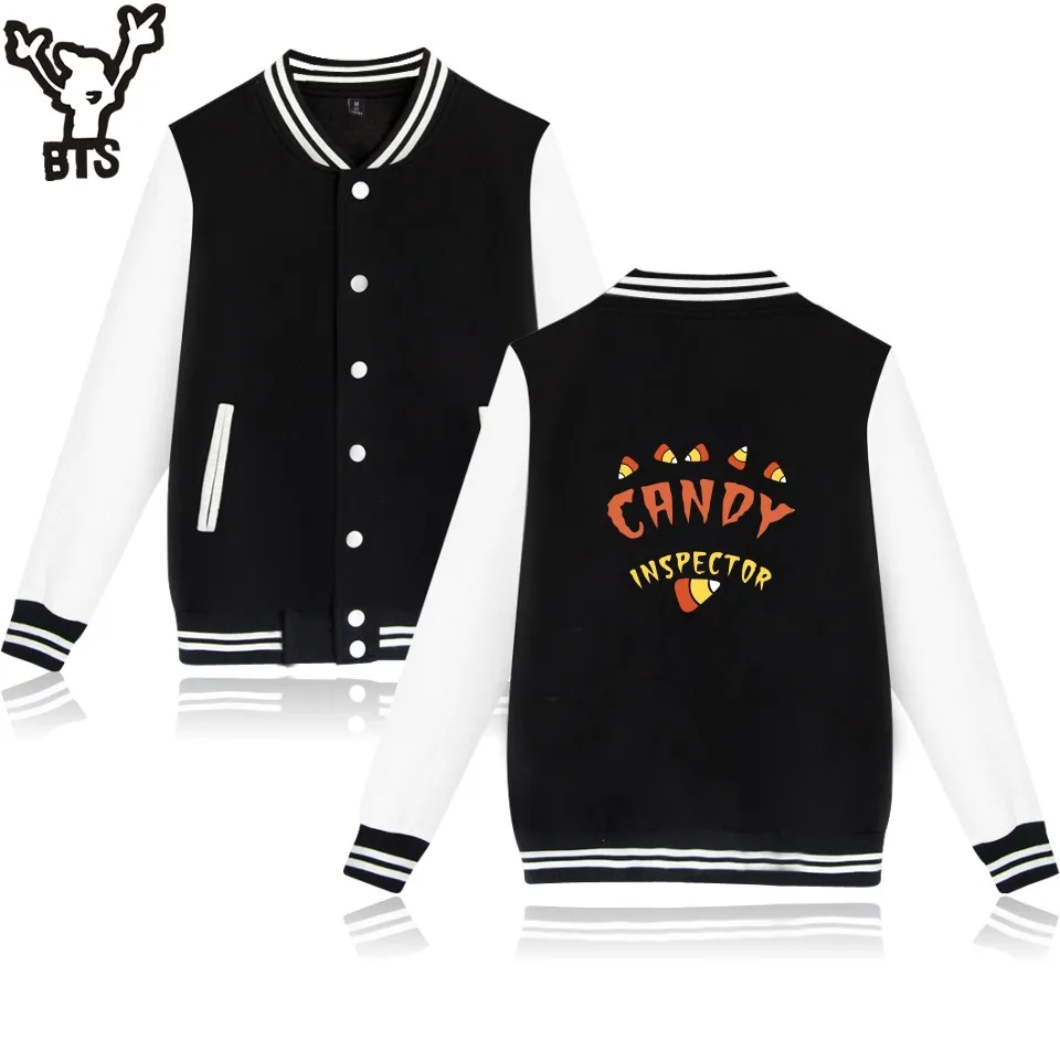 

Halloween Baseball Jacket Baseball Jacket Women Long Sleeve Casual Autumn Jacket Women Fashion Funny Spring Jacket Plus Size
