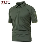 77City Killer быстросохнущая тактическая футболка, мужская летняя камуфляжная футболка в стиле милитари, Мужская дышащая фототкань