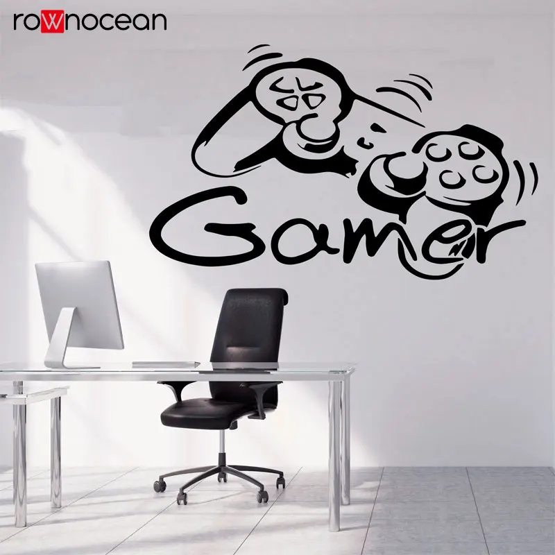 

Wall Decals For Gamers Xbox Controllers Gamepad Poster Video Game Gift Kids Room Xbox Gaming Vinyl Sticker Playroom Decor 3081