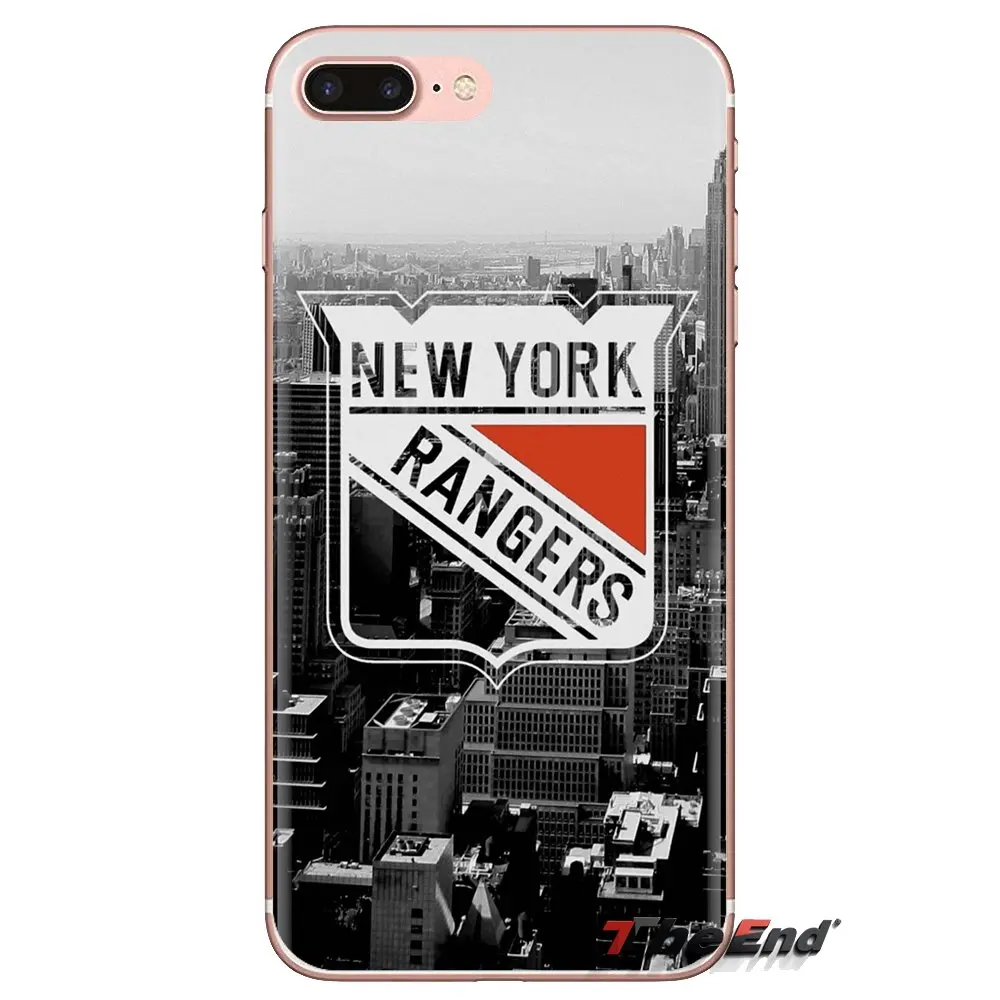 For Samsung Galaxy S3 S4 S5 Mini S6 S7 Edge S8 S9 S10 Plus Note 3 4 5 8 9 Ice Hockey new york Rangers TPU Transparent Shell Case |