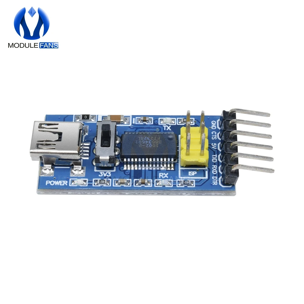 FT232RL FT232 FTDI USB 3,3 В 5,5 В к ttl последовательный адаптер модуль мини порт для Arduino Pro до 232 основной программы загрузчик