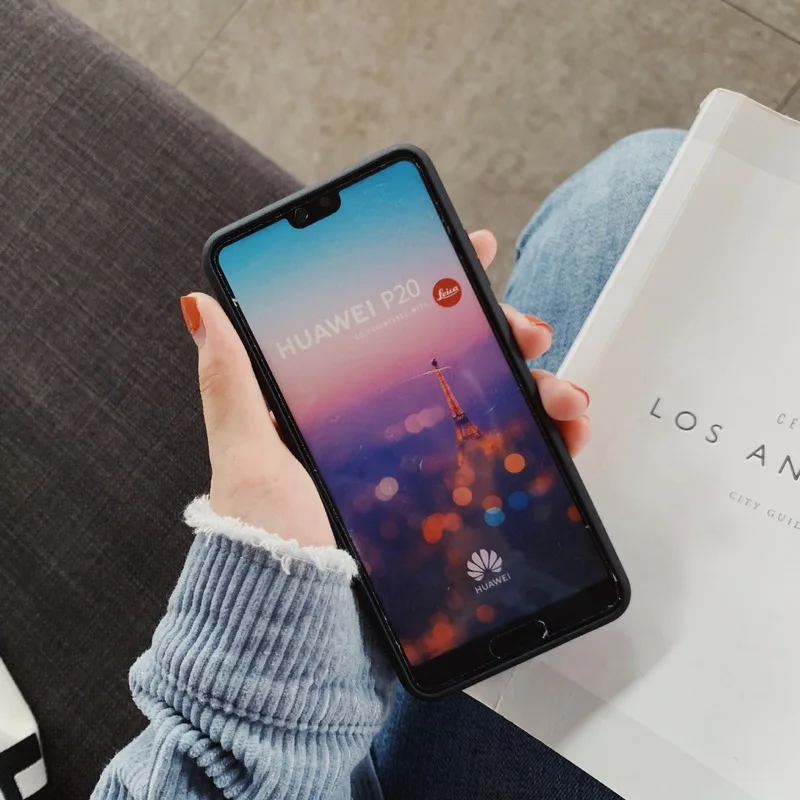 Модный чехол в синюю полоску для Huawei P30 Pro силиконовый P20 Mate 20 оболочка Чехлы