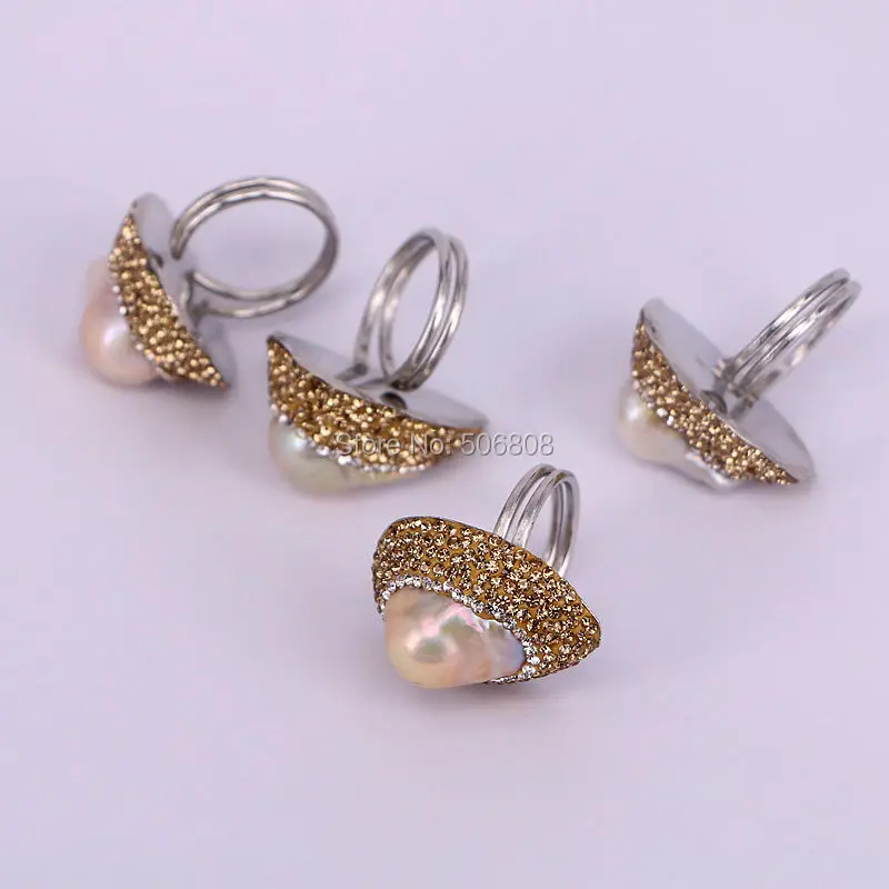 6 шт. Женское кольцо с натуральным жемчугом|natural pearl ring|pearl ringpearl rings for women |