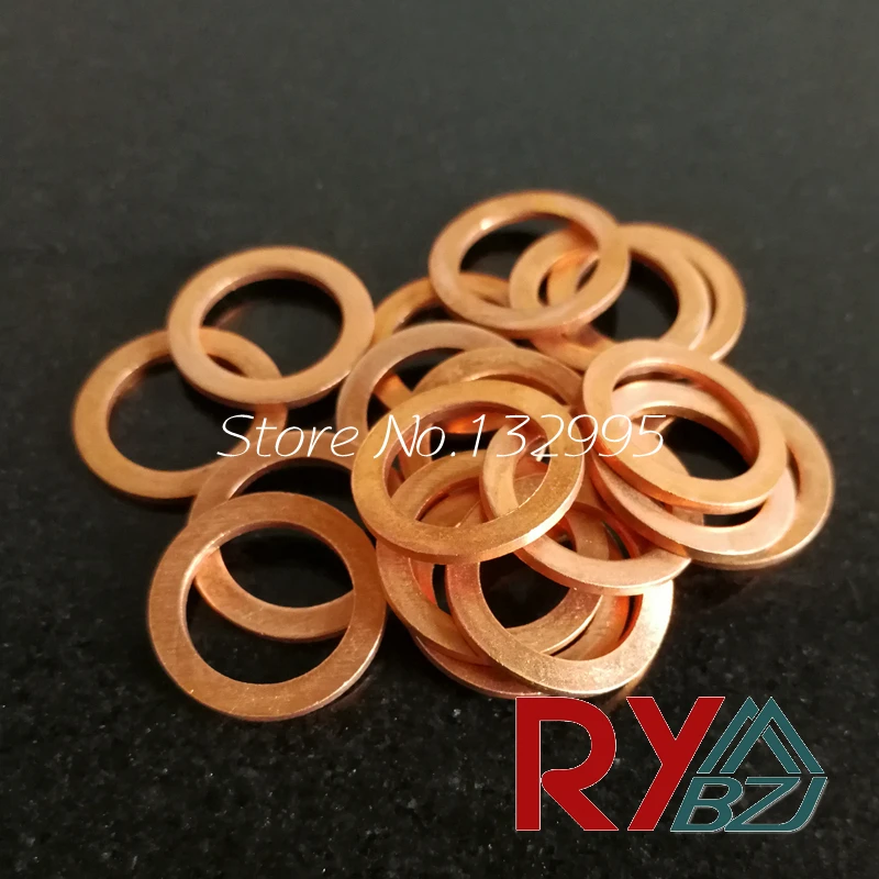 Медная Плоская Шайба M30 уплотнительная прокладка внутренний диаметр 30 мм