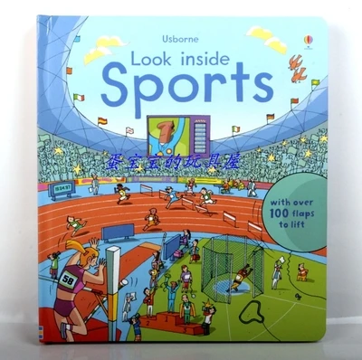 Британия английский 3D Usborne загляните картина на спортивную тематику книга