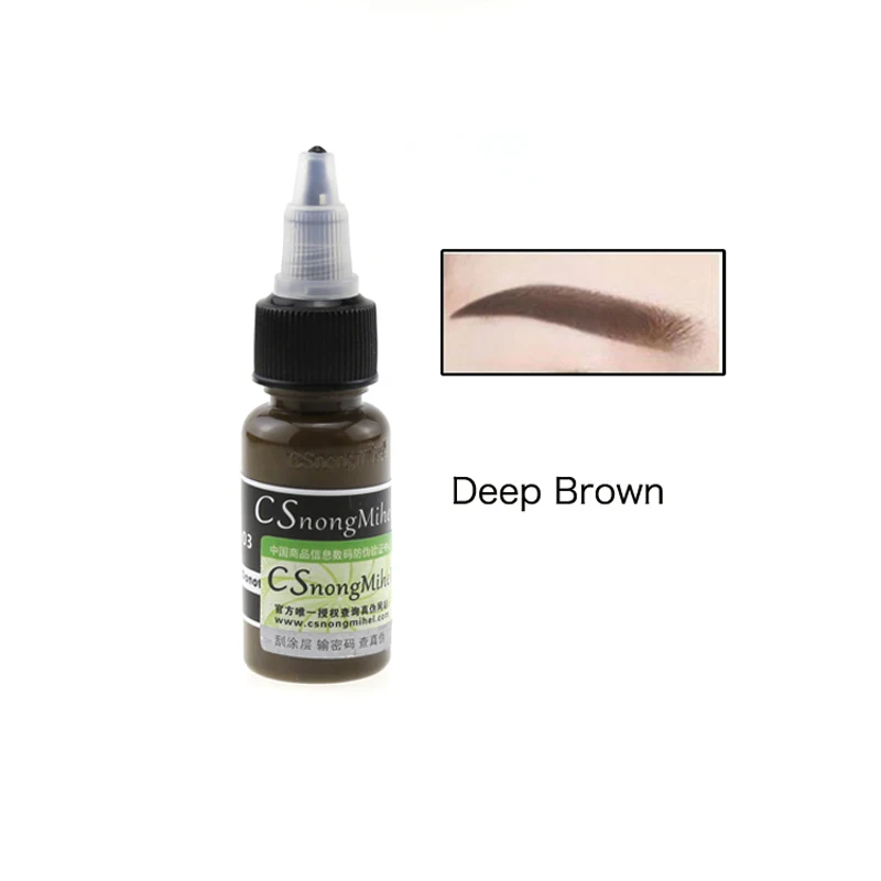 

1bottle/15ml Hight quality 7 Colours To Choose Popular ink Permanent Makeup Tattoo Pigment For Eyebrow Microblading Pigment