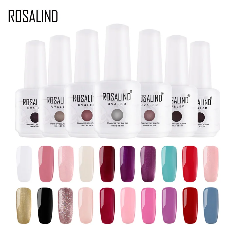 ROSALIND Gel 1S Новинка 15 мл классический цвет аналогичный для наращивания ногтей УФ