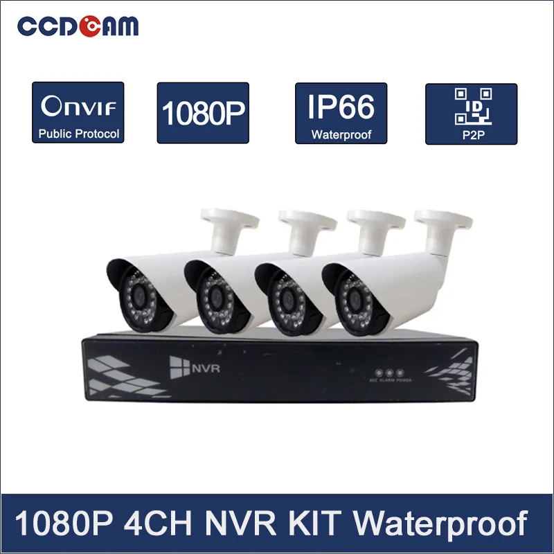 

IP-камера CCDCAM 1080P с 4-канальным сетевым видеорегистратором 1080P