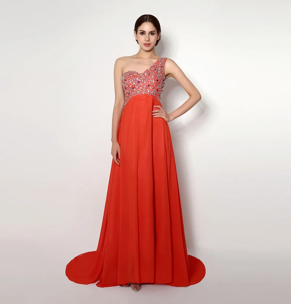 H007 На Складе Дешевые Одно Плечо vestido де festa Вечерние платья 2017 Формальные