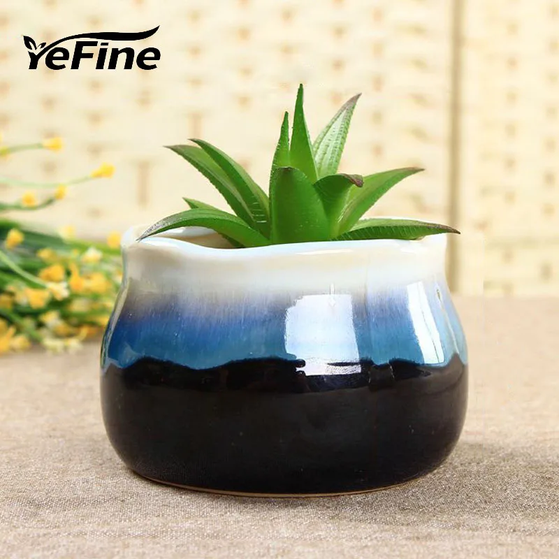 Керамические горшки для цветов YeFine креативный дизайн из глазури горшок