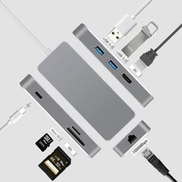 usb c type c to hdmi adapter thunderbolt 3 rj45 adapter usb 3 0 hub for macbook samsung s8s9 huawei p20 pro usb c adapter