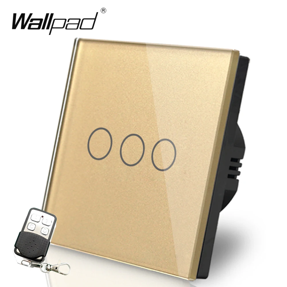 3 клавиши лампы Диммер дистанционный выключатель 110 В 250 Wallpad ЕС Великобритания