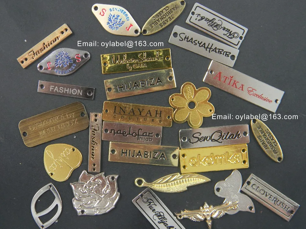 Индивидуальные металлические этикетки/этикетки для одежды/Основная