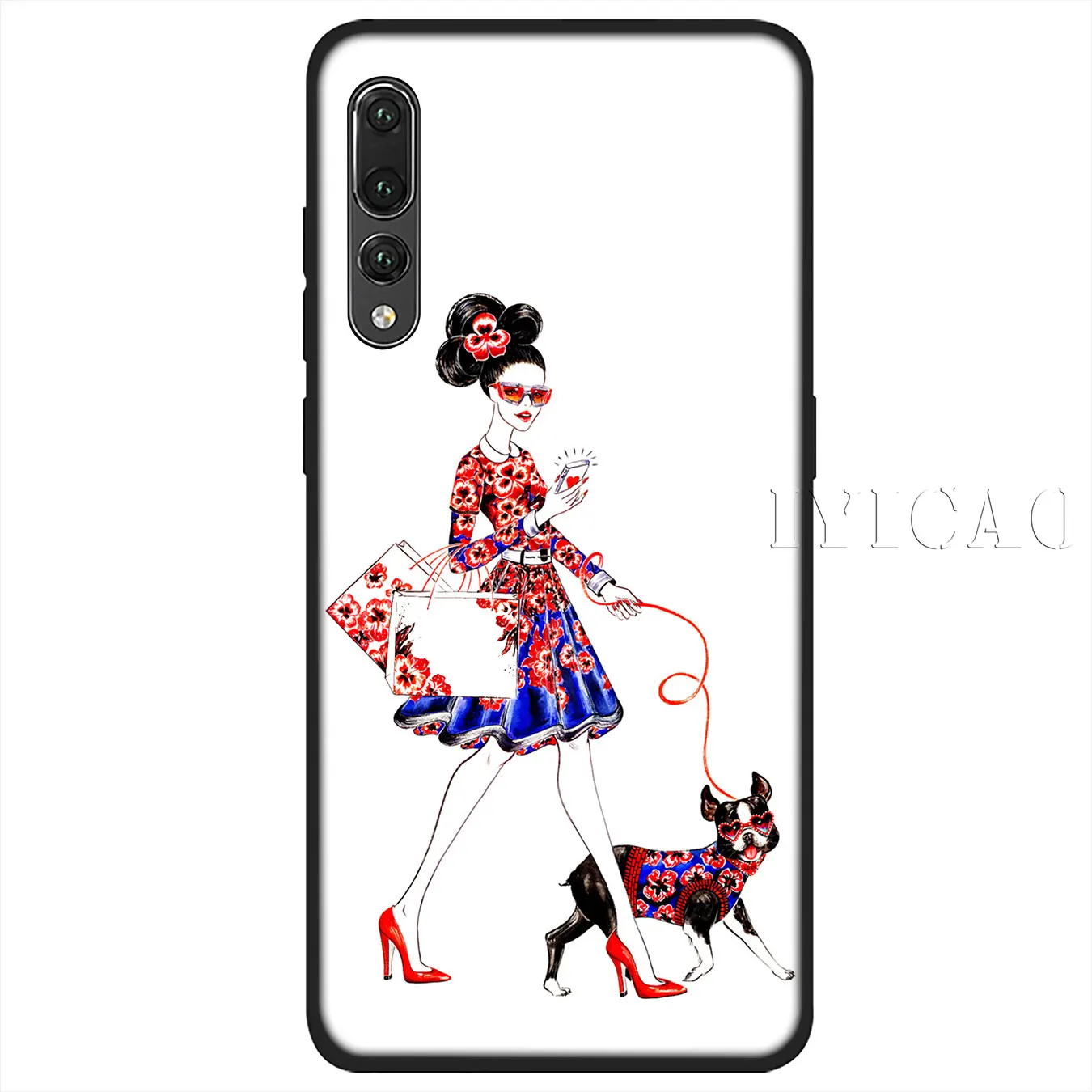 IYICAO мягкий тонкий чехол для мамы и дочки Huawei P30 P20 Pro P10 P9 P8 Lite Mini 2017 2016 P smart Z 2019 |