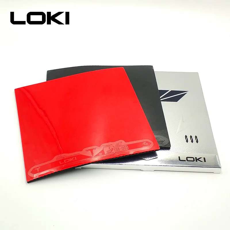 LOKI T3 ITTF одобренный Карбо губка для настольного тенниса резиновый Pips-in жесткий не липкий скоростной Pingpong резина для быстрой атаки - Цвет: 1pc Red 1pc Black