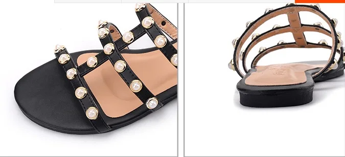Женские шлепанцы zapatos Женские летние шлепанцы без задника на плоской подошве с открытым носком размера плюс 3 48, золотистого и черного цвета, из коровьей кожи, с вырезами