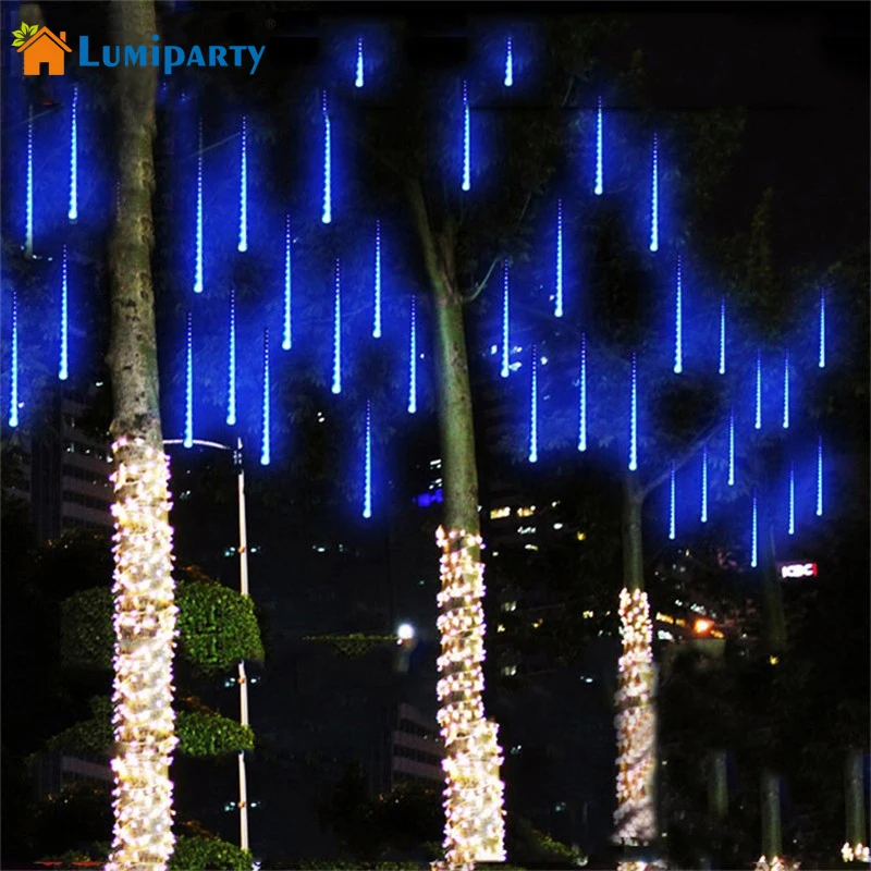 Lumiparty OutdoorMeteor Душ Дождь трубы светодиодные лампы AC100-240V рождественское освещение