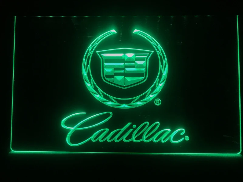 D041 Cadillac светодиодный ная неоновая световая вывеска|Таблички и знаки| |