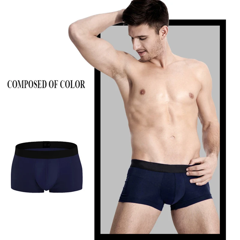Модное Брендовое Мужское нижнее белье боксеры для мужчин мужские трусы