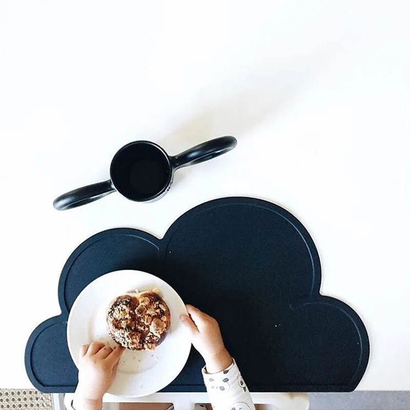 Модный дизайн письма безопасности меламин Fedding тарелки дети посуда облако