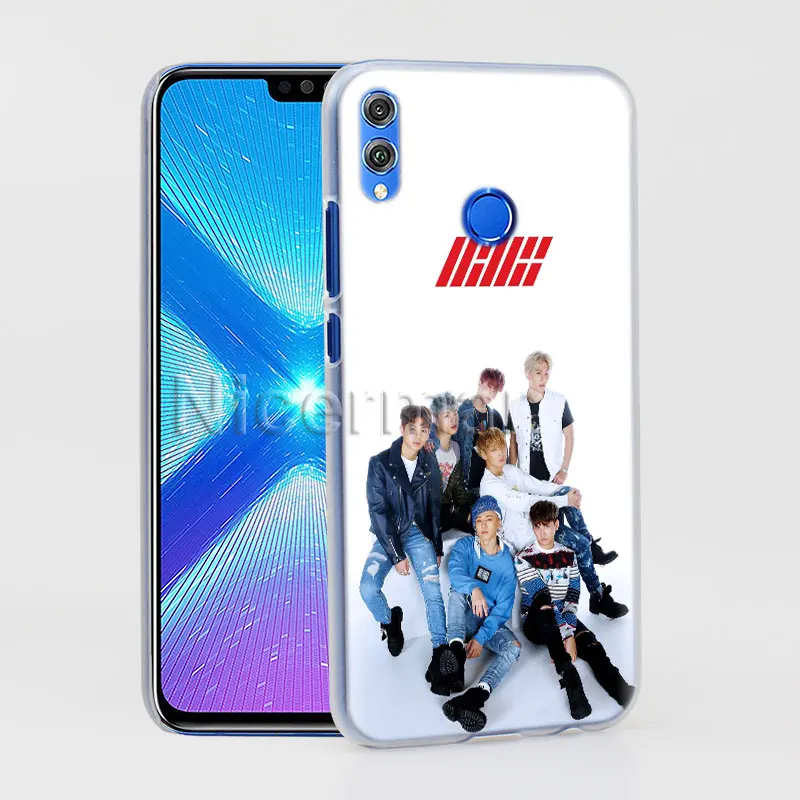 IKON Kpop Прозрачный чехол для huawei Honor Y9 Y7 Y5 Y6 Y9 Honor 10 20 Lite 8X 8A Play чехол для телефона Coque