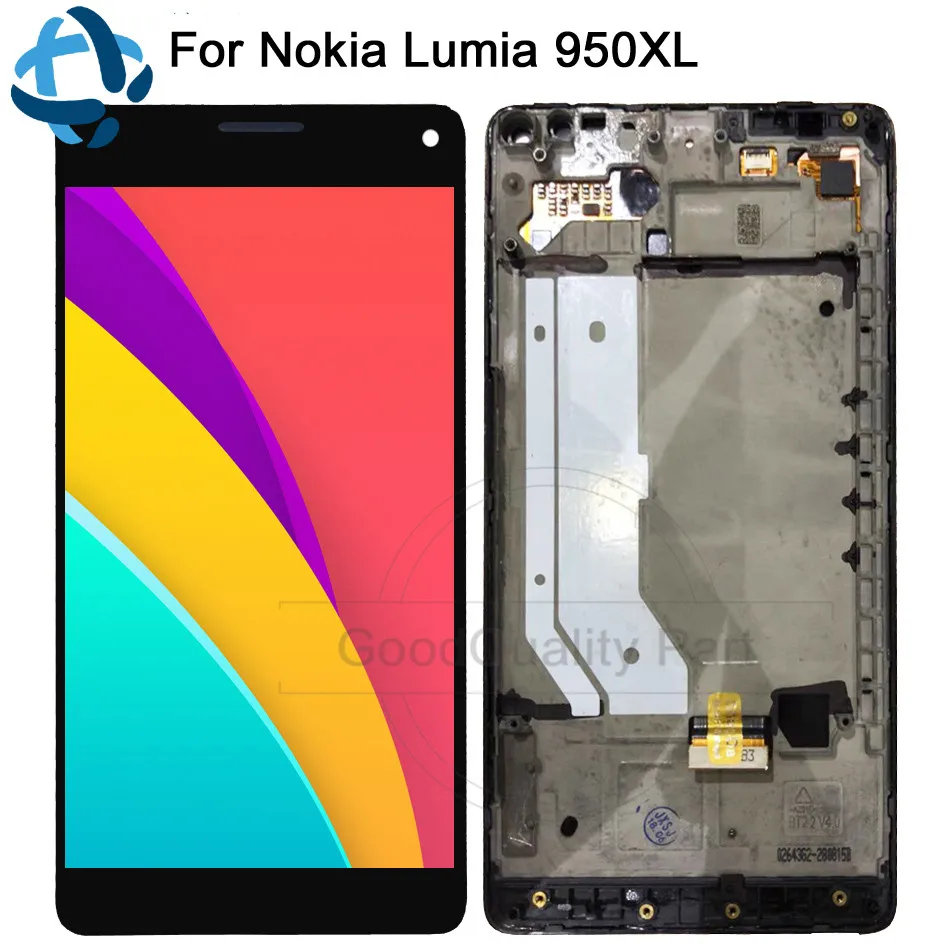 Новый 5 7 &quotдля Microsoft Nokia Lumia 950Xl ЖК дисплей сенсорный экран дигитайзер с рамкой в
